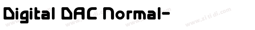 Digital DAC Normal字体转换